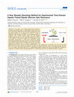 Research paper thumbnail of A New Wavelet Denoising Method for Experimental Time-Domain Signals: Pulsed Dipolar Electron Spin Resonance
