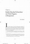 Research paper thumbnail of Rabbi Hershel Schachter on Vital Organs: A Response