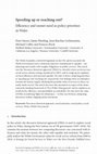 Research paper thumbnail of Speeding up or Reaching out? Efficiency and Unmet Need as Policy Priorities in Wales