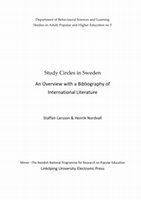 Research paper thumbnail of Study circles in Sweden. An overview and a bibliography