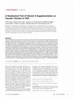 Research paper thumbnail of A Randomized Trial of Vitamin D Supplementation on Vascular Function in CKD