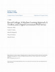 PDF) Theory and Practice in Developing a Record Linkage Software