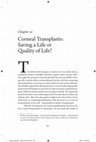 Research paper thumbnail of Corneal Transplants: Saving a Life or Quality of Life