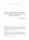 Research paper thumbnail of Artista contemporáneo busca público al que enfrentarse. Sobre el arte como hecho comunicativo /
Contemporary artist seeks public to face. On art as communicative act