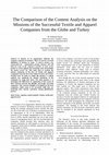 Research paper thumbnail of The Comparison of the Content Analysis on the Missions of the Successful Textile and Apparel Companies from the Globe and Turkey