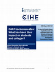Research paper thumbnail of CAAT baccalaureates: What has been their impact on students and colleges?