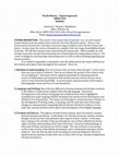 Research paper thumbnail of Morehouse College, History 111 Syllabus, Fall 2017
