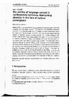 Research paper thumbnail of The Politics of Language Contact in Northwestern California: Maintaining Diversity in the Face of Cultural Convergence. International Journal of the Sociology of Language, Special Issue on Language Revitalization among Indigenous Language in Contact. Berlin and New York: Mouton de Gruyter.