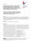 Research paper thumbnail of Explaining the salience of anti-elitism and reducing political corruption for political parties in Europe with the 2014 Chapel Hill Expert Survey data