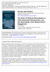 Research paper thumbnail of The State of Political Participation in Post-Communist Democracies: Low but Surprisingly Little Biased Citizen Engagement