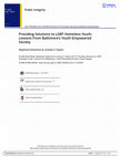 Research paper thumbnail of Providing Solutions to LGBT Homeless Youth: Lessons From Baltimore's Youth Empowered Society