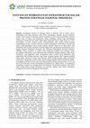 Research paper thumbnail of Tantangan Pembangunan Infrastruktur Dalam Proyek Strategis Nasional Indonesia