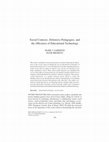 Research paper thumbnail of Garrison, M. J., & Bromley, H. (2004). Social contexts, defensive pedagogies, and the (mis)uses of educational technology. Educational Policy, 18, 589–613.