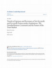Research paper thumbnail of Fox-Garrity, B., Fiedler, R., & Garrison, M. (2011). Trends in expenses and revenues at not-for-profit and for-profit postsecondary institutions: The nondistribution constraint and the future of the trust market. Academic Leadership Journal, 9(4), 17.