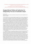Research paper thumbnail of [News article] Gauging musical vitality and implications for safeguarding: The case of Cambodian Chapei