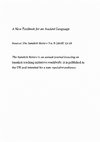 Research paper thumbnail of A New Textbook for an Ancient Language