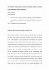 Research paper thumbnail of The effort to belong: The necessity of learning to feel and listen to the testimony of the returnados
