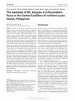 Research paper thumbnail of The mammals of Mt. Amuyao: a richly endemic fauna in the Central Cordillera of northern Luzon Island, Philippines