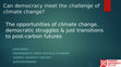 Research paper thumbnail of Can democracy meet the challenge of climate change- J Barry final.pptx