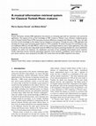 Research paper thumbnail of A musical information retrieval system for Classical Turkish Music makams