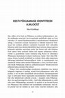 Research paper thumbnail of Eesti põhjamaise identiteedi ajaloost
