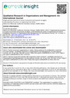 Research paper thumbnail of QROM Special Issue Editorial
