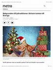 Research paper thumbnail of Bakgrunden till jultraditioner: Då kom tomten till Sverige