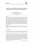 Research paper thumbnail of Genital Autonomy, Children’s Rights, and Competing Rights Claims in International Human Rights Law *