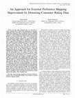 Research paper thumbnail of An Approach for External Preference Mapping Improvement by Denoising Consumer Rating Data