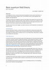 PDF) Quantum Field Theory