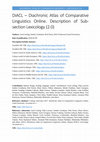 Research paper thumbnail of DIACHRONIC ATLAS OF COMPARATIVE LINGUISTICS DiACL – Diachronic Atlas of Comparative Linguistics Online. Description of Sub- section Lexicology (2.0)