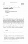 Research paper thumbnail of Colijn 2018 The Concept of Religion in Modern China: A Grassroots Perspective