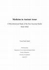Research paper thumbnail of Medicine in Ancient Assur: A Microhistorical Study of the Neo-Assyrian Healer Kiṣir-Aššur (Coverpage, Abstract, Table of Contents)