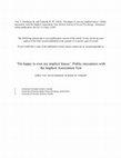 Research paper thumbnail of 'I'm happy to own my implicit biases': Public encounters with the Implicit Association Test