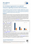 Research paper thumbnail of EU-US bilateral agreement on prudential measures regarding insurance and reinsurance