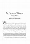 Research paper thumbnail of (89) The Freemasons' Magazine 1793–1798