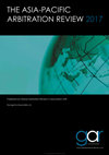 Research paper thumbnail of THE ASIA-PACIFIC ARBITRATION REVIEW 2017