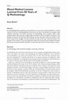 Research paper thumbnail of Mixed Method Lessons Learned From 80 Years of Q Methodology