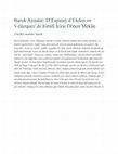 Research paper thumbnail of Barok Aynalar: D’Espinay d’Etelen ve Velázquez’de Kendi İçine Dönen Mekân
[Baroque Mirrors: D’Espinay d’Etelen and Velázquez’s Imploding Worlds]
