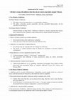 Research paper thumbnail of Intention and the Will – Lecture 4 - Handout