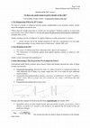 Research paper thumbnail of Intention and the Will – Lecture 3 - Handout