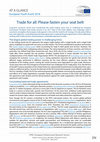 Research paper thumbnail of European Youth Event 2018 'Trade for all: Please fasten your seat belt'