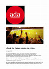 Research paper thumbnail of Pack die Fahne wieder ein, Alice! Die Fußball-WM, die AfD und die Linke [The Soccer World Cup and the Far Right in Germany]