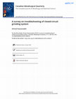 Research paper thumbnail of A survey on troubleshooting of closed-circuit grinding system