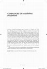 Research paper thumbnail of GENEALOGIES OF MAHAYANA BUDDHISM: Emptiness, Power and the Question of Origin