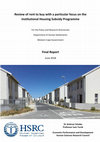 Research paper thumbnail of Review of rent to buy with a particular focus on the Institutional Housing Subsidy Programme