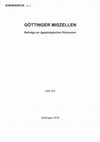 Research paper thumbnail of Das Bild als Schriftträger. Beobachtungen zur demotisch beschrifteten Terrakotte Berlin, Ägyptisches Museum ÄM 13247, in: Göttinger Miszellen. Beiträge zur ägyptologischen Diskussion 250, 2016, 141-156.