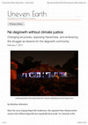 Research paper thumbnail of No degrowth without climate justice