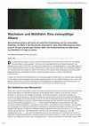 Research paper thumbnail of Wachstum und Wohlfahrt. Eine zwiespältige Allianz
