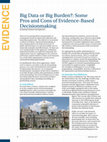 Research paper thumbnail of PATimes Print Edition Big Data or Big Burden?: Some Pros and Cons of Evidence-Based Decisionmaking